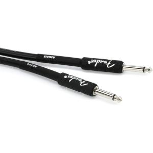 imageFender Professional Series Tweed Instrument Cable Guitar Cable Guitar Accessories StraightStraight Gray 10ftBlack