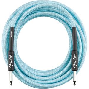 imageFender Professional Series Tweed Instrument Cable Guitar Cable Guitar Accessories StraightStraight Gray 10ftDaphne Blue