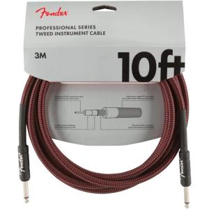 imageFender Professional Series Tweed Instrument Cable Guitar Cable Guitar Accessories StraightStraight Gray 10ftGrey Tweed