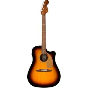 imageFender Redondo Player Acoustic Guitar with 2Year Warranty Natural Walnut FingerboardSunburst