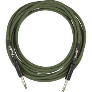imageFender Strummer Pro Straight to Straight Instrument Cable Guitar Cable Guitar Accessories 13foot Drab Green