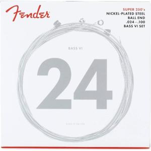 imageFender Super 250 Electric Guitar Strings Nickel Plated Steel Ball End 250L 009042Bass VI  24100