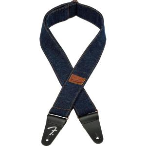 imageFender x Wrangler Riveted Denim Guitar StrapDark Indigo