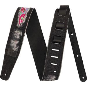 imageFender x Wrangler Riveted Denim Guitar StrapRipped Black