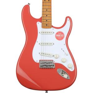 imageSquier Classic Vibe 50s Stratocaster Electric Guitar with 2Year Warranty Fiesta Red Maple FingerboardFiesta Red
