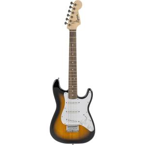 imageSquier Mini Stratocaster Electric Guitar with 2Year Warranty Black Laurel FingerboardBrown Sunburst