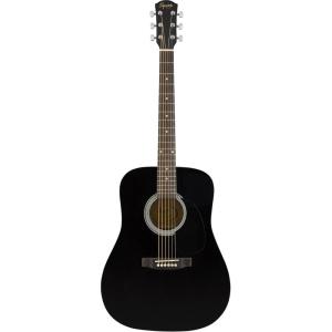 imageSquier by Fender Acoustic Guitar with 2Year Warranty Dreadnought with Maple Fingerboard Glossed Natural Finish Mahogany Back and Side Mahogany Neck SA150 ModelBlack