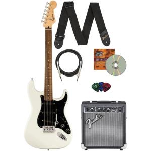 imageSquire Sonic Stratocaster Electric Guitar Tahitian Coral Maple Fingerboard White PickguardArctic White