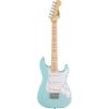 imageFender Mini Stratocaster Pack with Amplifier Gig Bag Strap Cable Tuner and Picks Daphne Blue Finish