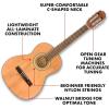 imageFender CN25 34 Size Nylon String Acoustic Guitar Beginner Guitar with 2Year Warranty Perfect Beginner Guitar for Kids that is Easy on Fingers Includes 3 Months of Free Lessons Natural