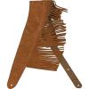 imageFender Suede Fringe Guitar Strap 25in Brown
