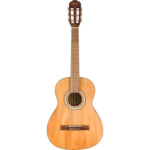 imageFender CN25 34 Size Nylon String Acoustic Guitar Beginner Guitar with 2Year Warranty Perfect Beginner Guitar for Kids that is Easy on Fingers Includes 3 Months of Free Lessons Natural