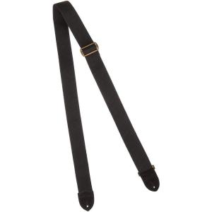 imageFender CottonLeather Guitar Strap 2in Black