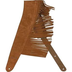 imageFender Suede Fringe Guitar Strap 25in Brown