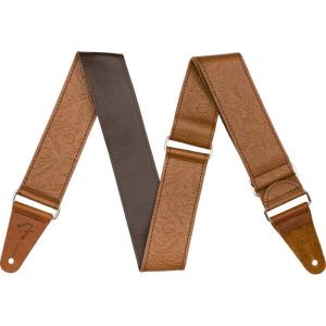 imageFender Tooled Leather Guitar Strap Guitar Accessories 2in BrownBrown