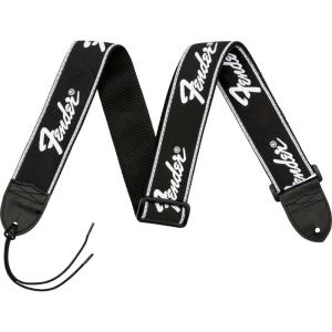 imageFender Running Logo Guitar Strap 2in Black