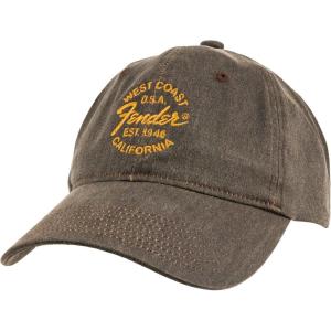 imageFender West Coast Dad Hat Twill Cotton Adjustable Fit Oil Color