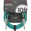 imageFender Contour Instrument Cable Guitar Cable Guitar Accessories StraightStraight Seafoam Green 10 ftSherwood Green