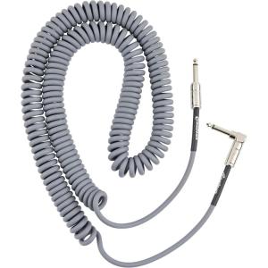 imageFender Contour Coiled Instrument Cable Guitar Accessories StraightAngle Seafoam Green 30 ftInca Silver