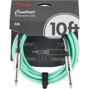 imageFender Contour Instrument Cable Guitar Cable Guitar Accessories StraightStraight Seafoam Green 10 ftSeafoam Green