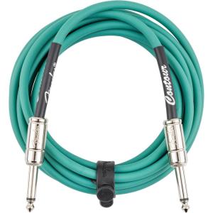 imageFender Contour Instrument Cable Guitar Cable Guitar Accessories StraightStraight Seafoam Green 10 ftSherwood Green