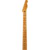 imageSatin Roasted Maple Fat Telecaster Neck 22 Medium Jumbo Frets 95 Maple U ShapeMaple Wood
